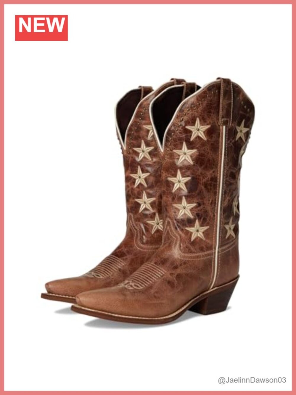 Laredo Women's Serenade Leather Mid-Calf Pull-On Western Boots